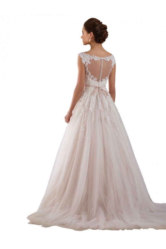 Online Avorio Abito da ballo Innamorato Tulle Pizzo Abiti da sposa