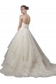 Online Avorio Abito da ballo Scoop Senza spalline Tulle Pizzo Abiti da sposa