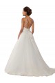Online Avorio Abito da ballo Sottili Tulle Pizzo Boho Abiti da sposa