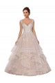 Online Avorio & Champagne Abito da ballo Innamorato Tulle Pizzo Abiti da sposa