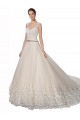 Online Avorio & Champagne Linea A Innamorato Tulle Pizzo Abiti da sposa
