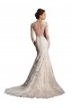 Online Avorio & Champagne Stile sirena Illusione Tulle Pizzo Abiti da sposa