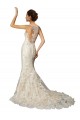 Online Avorio & Champagne Stile sirena Illusione Tulle Pizzo Classico Abiti da sposa