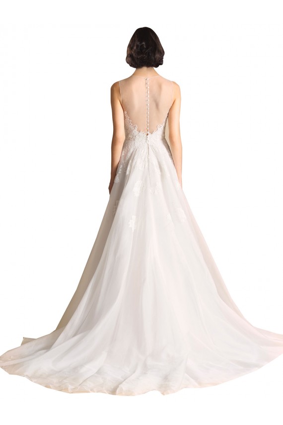 Online Avorio Linea A Illusione Tulle Abiti da sposa