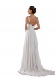 Online Avorio Linea A Innamorato Chiffona Classico Boho Abiti da sposa