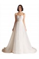 Online Avorio Linea A Innamorato Sweep treno Tulle Abiti da sposa