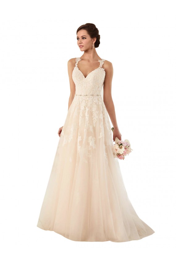 Online Avorio Linea A Innamorato Tulle Pizzo Abiti da sposa