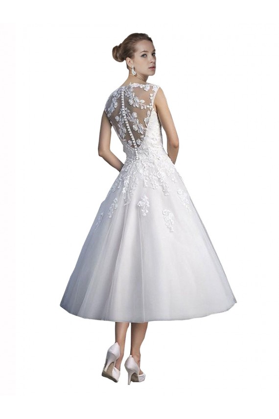 Online Avorio Linea A Innamorato Tulle Pizzo Spiaggia Abiti da sposa