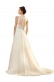 Online Avorio Linea A Scollatura a V Tulle Abiti da sposa