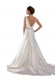 Online Avorio Stile sirena Barca Raso Abiti da sposa
