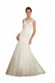Online Avorio Stile sirena Barca Tulle Pizzo Abiti da sposa