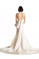 Online Avorio Stile sirena Capestro Raso Spiaggia Abiti da sposa