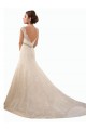 Online Avorio Stile sirena Illusione Tulle Pizzo Abiti da sposa