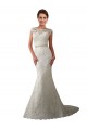 Online Avorio Stile sirena Illusione Tulle Pizzo Abiti da sposa