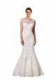 Online Avorio Stile sirena Innamorato Pizzo Abiti da sposa