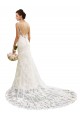 Online Avorio Stile sirena Innamorato Pizzo Abiti da sposa