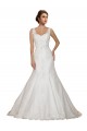 Online Avorio Stile sirena Scollatura a V Pizzo Abiti da sposa