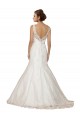 Online Avorio Stile sirena Scollatura a V Pizzo Abiti da sposa