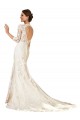 Online Avorio Tubino Innamorato Pizzo Abiti da sposa