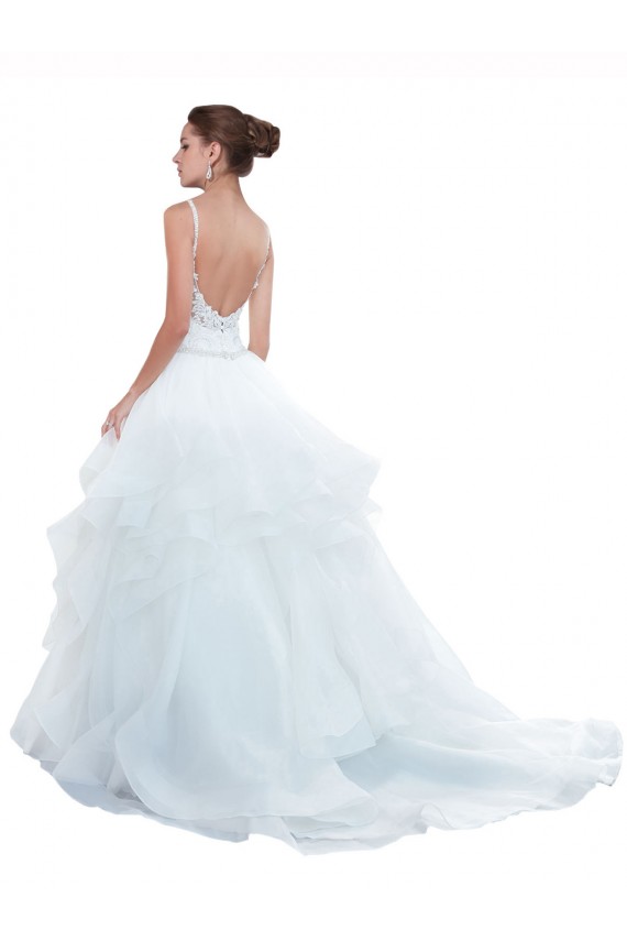 Online Bianco Abito da ballo Sottili Innamorato Tulle Spiaggia Abiti da sposa