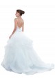 Online Bianco Abito da ballo Sottili Innamorato Tulle Spiaggia Abiti da sposa