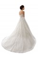 Online Bianco Linea A Innamorato Tulle Pizzo Abiti da sposa
