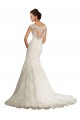 Online Bianco Stile sirena Barca Pizzo Abiti da sposa