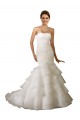 Online Bianco Stile sirena Innamorato Tulle Abiti da sposa