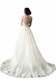 Online Bianco Stile sirena Innamorato Tulle Pizzo Abiti da sposa