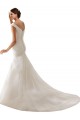 Online Bianco Tubino Tulle Abiti da sposa