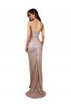 Online Champagne Stile sirena Scoop Paillettes Lunga Formali Abiti da damigella donore / Abiti da sera / Abiti da ballo