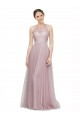 Online Light Lilac Linea A Innamorato Tulle Pizzo Lunga Abiti da damigella donore