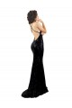Online Nero Stile sirena Scollatura a V Paillettes Lunga Formali Abiti da damigella donore / Abiti da sera / Abiti da ballo