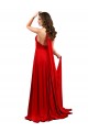 Online Rosso Linea A Capestro Spandex Lunga Formali Abiti da damigella donore / Abiti da sera / Abiti da ballo