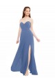 Online Windsor Blu Linea A Innamorato Chiffona Lunga Abiti da damigella donore