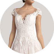 Online Maniche a cappuccio Abiti da sposa