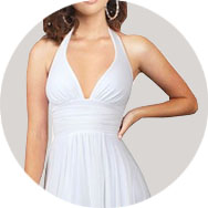 Online Senza maniche Abiti da sposa