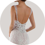 Online Schiena bassa Abiti da sposa