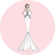 Online Stile sirena Abiti da sposa